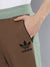 ADS Terry Fleece Jogger Sweatpant For Men-Brown with Grapes Green Panel-BE2557