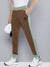 ADS Terry Fleece Jogger Sweatpant For Men-Brown with Grapes Green Panel-BE2557