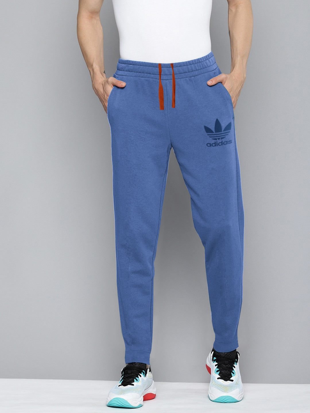 ADS Terry Fleece Jogger Sweatpant For Men-Dark Sky Blue-BE2587