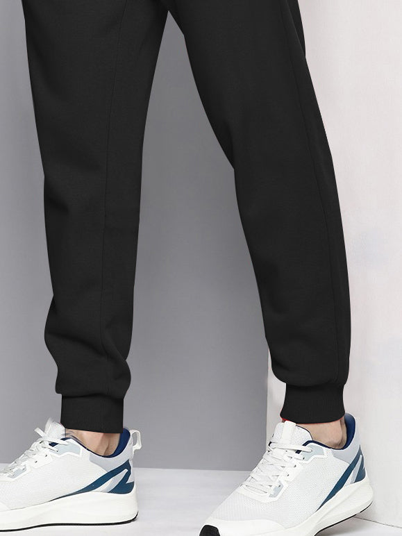 ADS Terry Fleece Jogger Sweatpant For Men-Rosy Black-BE2665