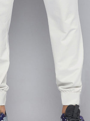 ADS Terry Fleece Jogger Sweatpant For Men-White-BE2564