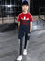 ADS Training Tracksuit For Kids-Red & Navy-BE983/BR13228