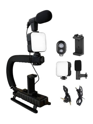 AY-49U U-Shaped Video Camera Handheld DV Bracket Stabilizer Kit-BE1857/BR14026