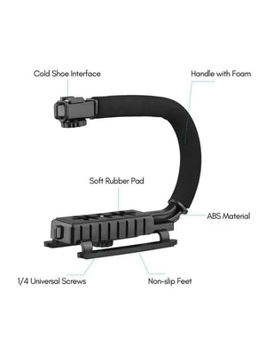 AY-49U U-Shaped Video Camera Handheld DV Bracket Stabilizer Kit-BE1857/BR14026