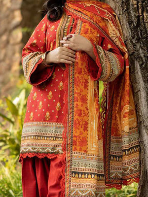 Asim Jofa Bana Dora Digital Printed Lawn Unstitched 3 Pcs Suit For Women-BE3086/BR14976