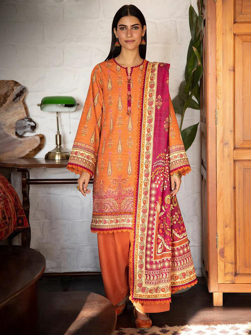 Asim Jofa Bana Dora Digital Printed Lawn Unstitched 3 Pcs Suit For Women-BE3088/BR14978