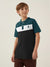 USPA Half Sleeve P.Q Polo Shirt For Kids-Black & Zinc-RT1930