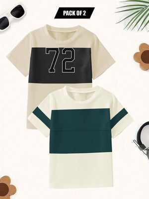 Pack Of 2 Single Jersey Tee Shirt For Kids