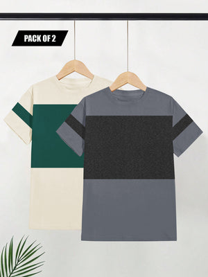 Pack Of 2 Half Sleeve T Shirt For Men