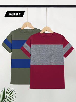 Pack Of 2 Half Sleeve T Shirt For Men