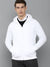 Louis Vicaci Fleece Raglan Sleeve Zipper Hoodie For Men-White-BE197/BR999