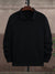 PPR Fleece Stylish Raglan Sleeve 1/4 Zipper Mock Neck For Men-Black-BE253