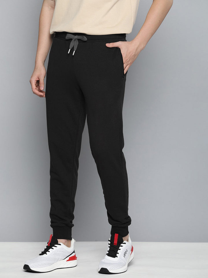 ADS Terry Fleece Jogger Sweatpant For Men-Black-BE2650