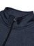 16Sixty Fleece Zipper Tracksuit For Men-Navy Melange with White Panels-BE35/BR875