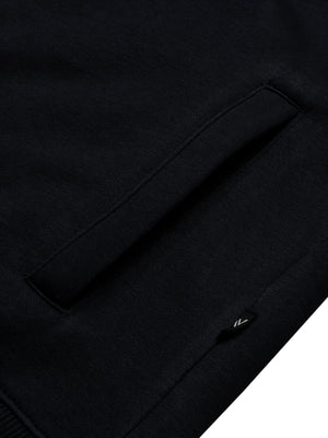 Louis Vicaci Stylish Zipper Mock Neck For Men-Black-BE156/BR966