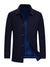 JDV Stylish Wool Coat For Men-Dark Navy-BE2164/BR14291