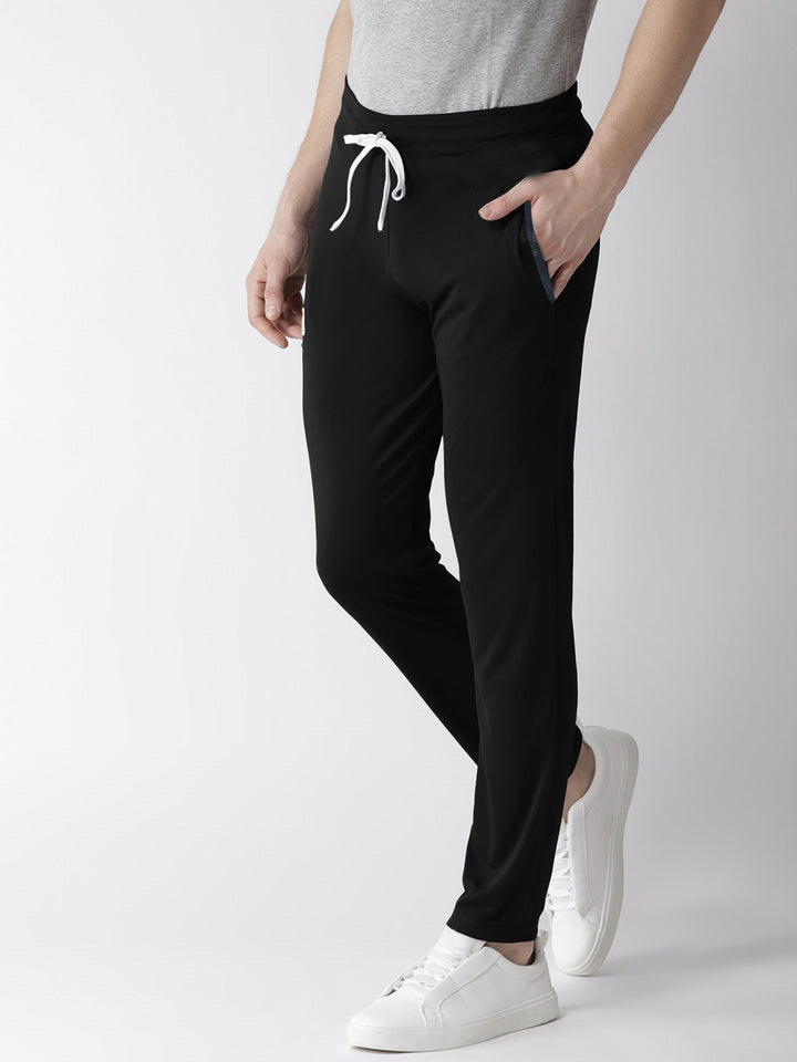 Drift King Regular Fit Light Fleece Trouser For Men-Black-BR1087