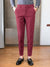 Louis Vicaci Interlock Stretchy Slim Fit Pent For Men-Light Maroon-BR441