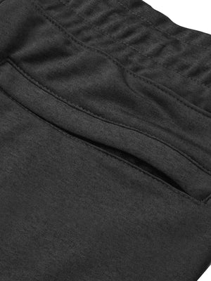 Louis Vicaci Slim Fit Lycra Trouser Pent For Men-Dark Grey Melange-BR661