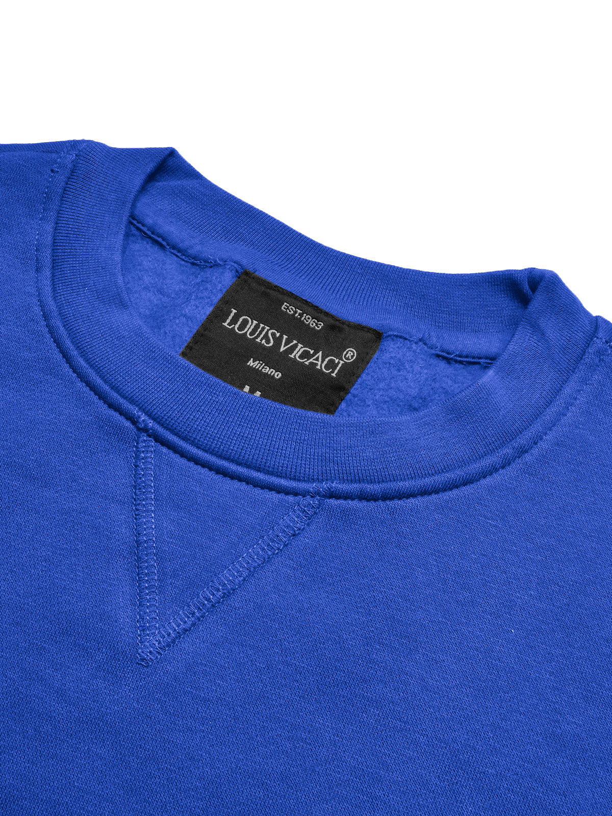 Louis Vicaci Fleece Sweatshirt For Men-Blue-BR859
