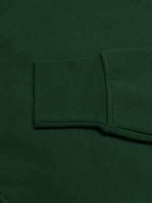 Louis Vicaci Fleece Raglan Sleeve Sweatshirt For Men-Dark Green-BR863