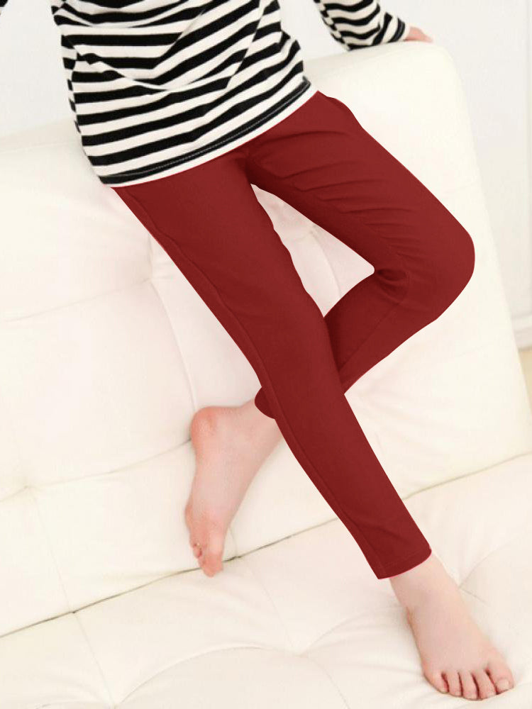 T.2 Stylish Tights Leggings For Girls-Red-SP2101