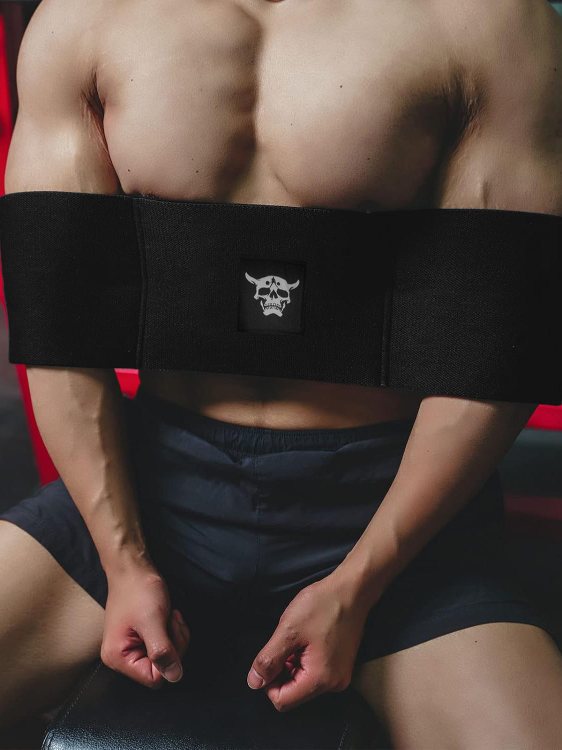 Bench Press Band Sling Weightlifting Power Lifting Training-Black-LV516
