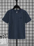 Beverly Hills Single Jersey Tee Shirt For Kids-Navy Melange-BE1684