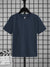 Beverly Hills Single Jersey Tee Shirt For Kids-Navy Melange-BE1685