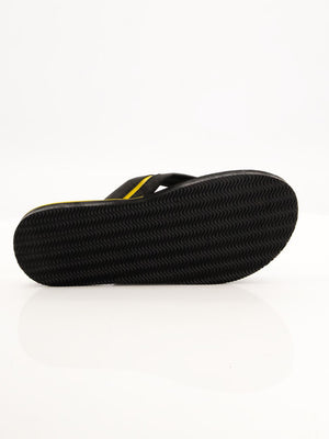 Black Camel 006 Comfort Flip Flop-Black with Yellow-BE1673/BR13900