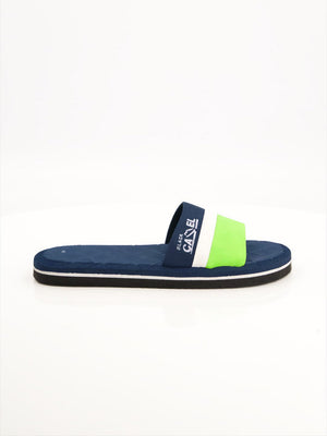 Black Camel Comfort Slide-Navy with Green-BE1772/BR13943