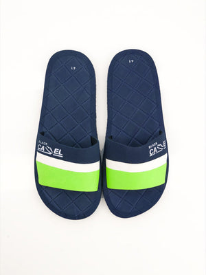 Black Camel Comfort Slide-Navy with Green-BE1772/BR13943