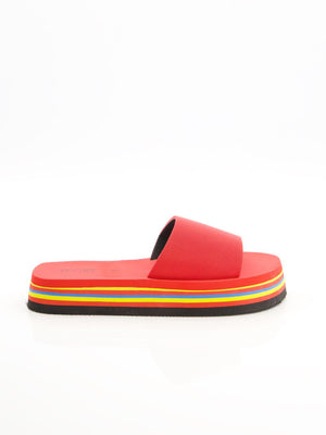 Black Camel Comfort Slide-Red-BE2128/BR14243