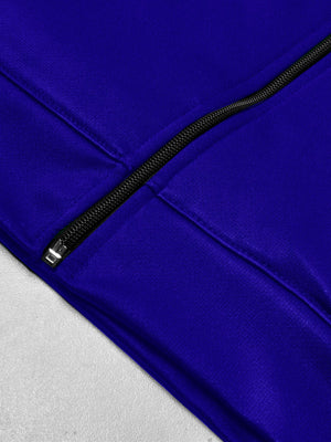 Louis Vicaci Fleece Raglan Sleeve Zipper Hoodie For Men-White-BE197/BR999
