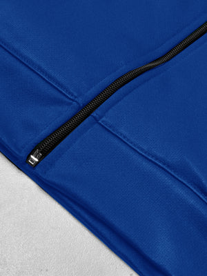 TNF Active Wear Zipper Fur Bomber Jacket For Men-Royal Blue-SP823