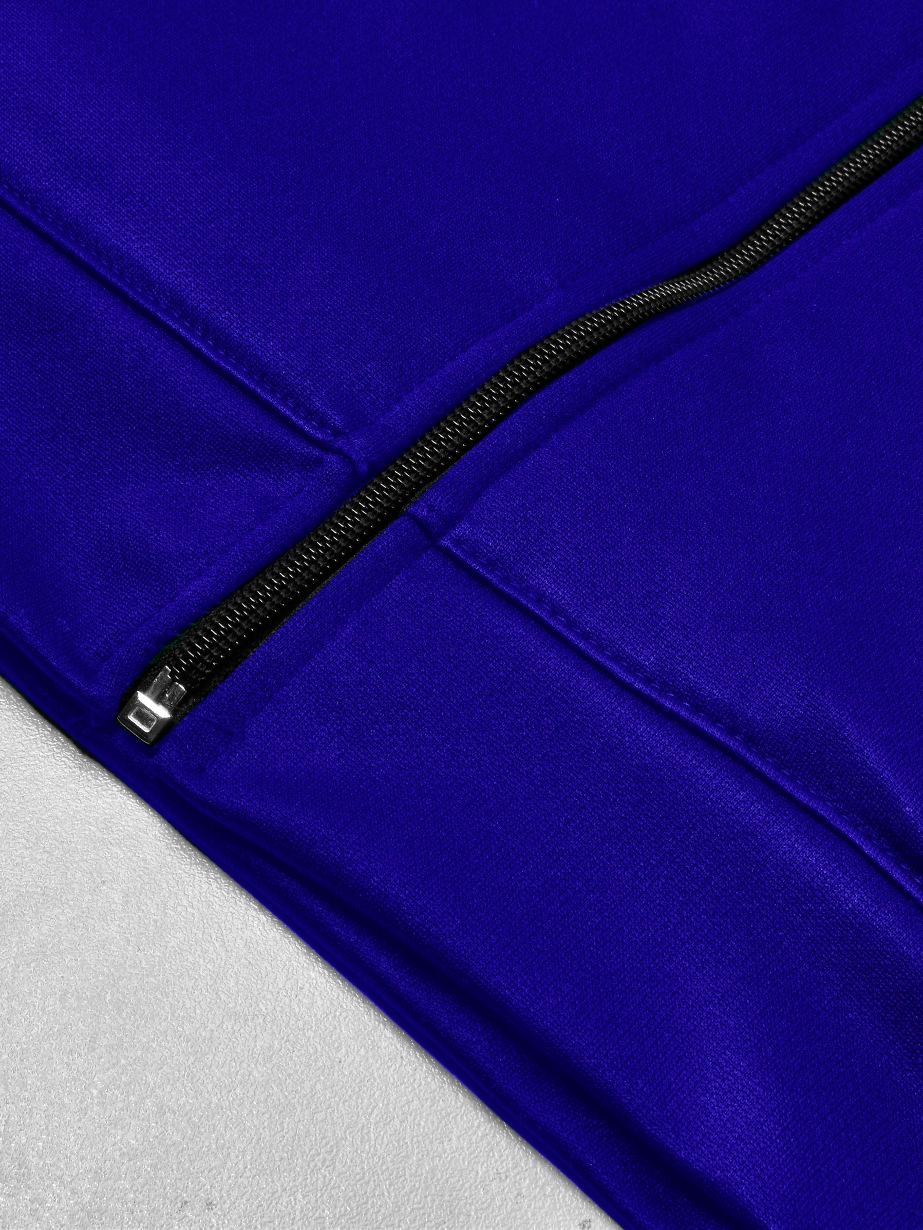 TNF Baseball Inner Fur Jacket For Men-Royal Blue-BE197/BR999