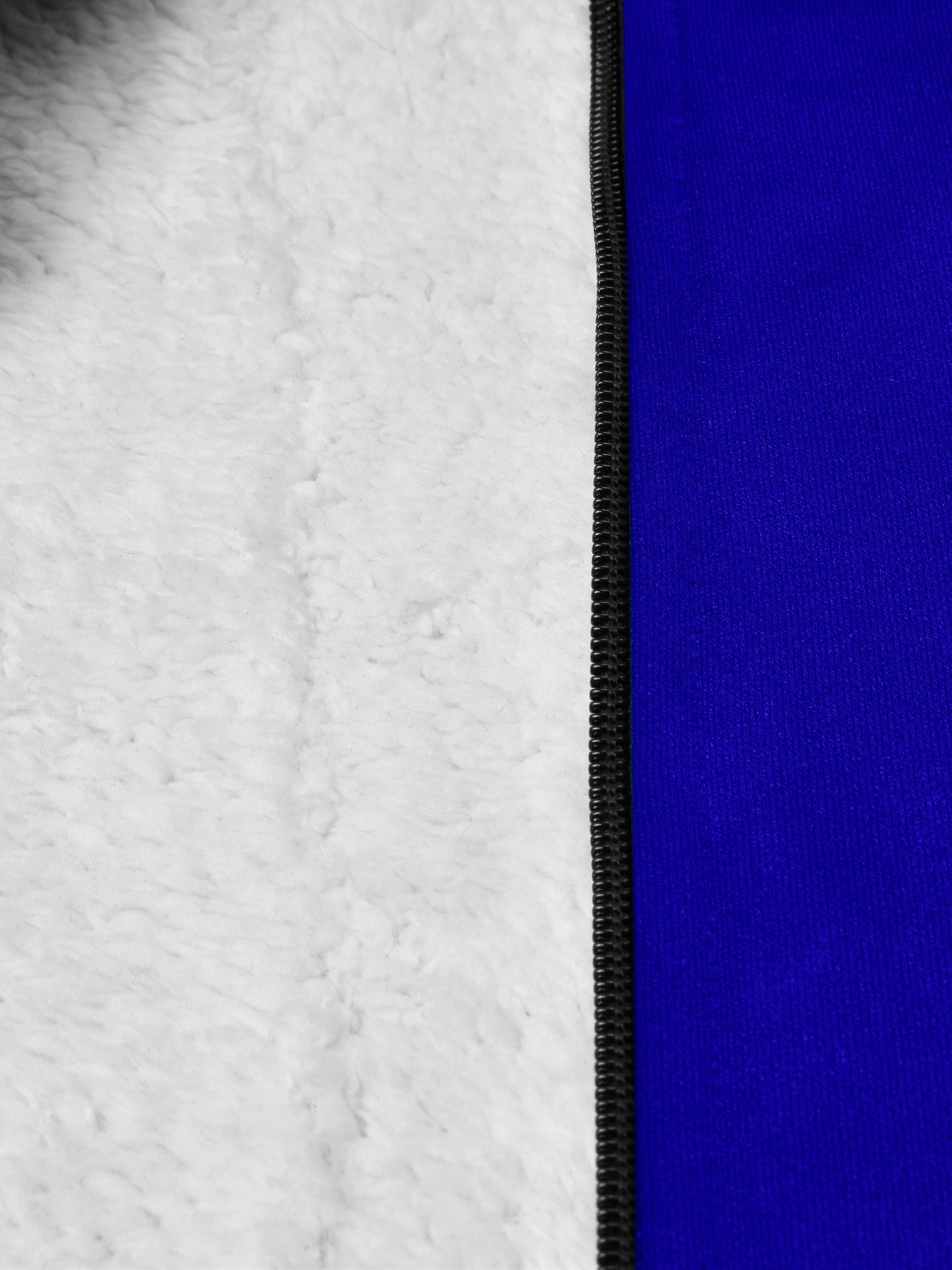 TNF Baseball Inner Fur Jacket For Men-Royal Blue-BE197/BR999