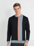 CHIRUCA Fleece Sweatshirt For Men-Black with Ice Blue with Pink Panels-BE2741