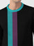 CHIRUCA Fleece Sweatshirt For Men-Black with Zinc & Indigo Panels-BE2753