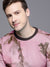 CHIRUCA Fleece Sweatshirt For Men-Pink with Allover Print-BE2761