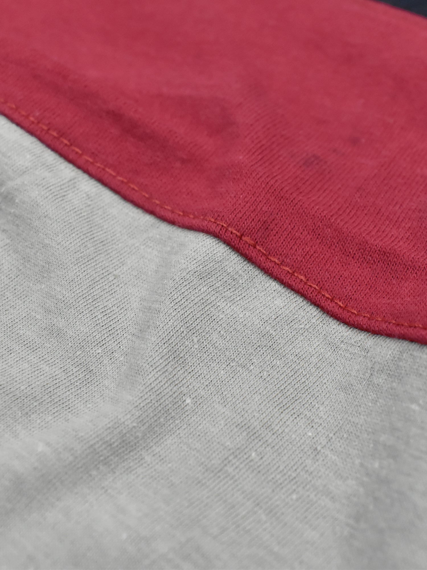 Champion Single Jersey Polo Shirt For Kids-Grey with Red & Navy Panels-BE935/BR13182