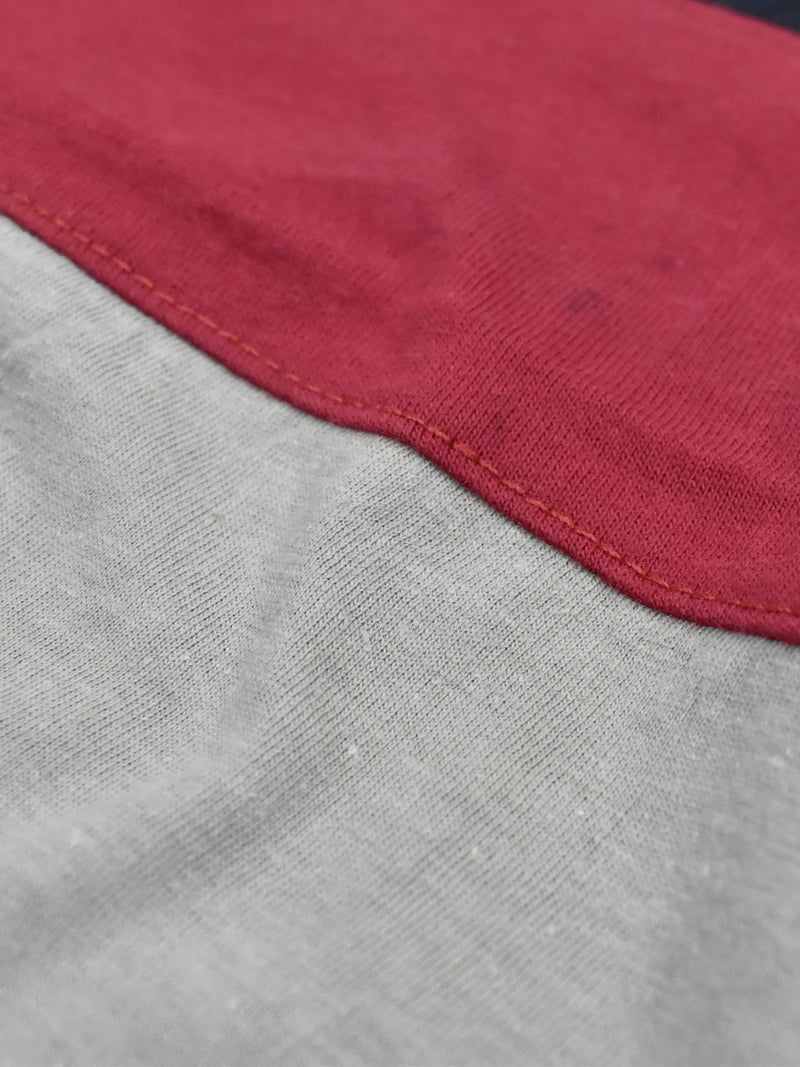 Champion Single Jersey Polo Shirt For Kids-Grey with Red & Navy Panels-BE935/BR13182