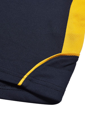 Cloke Active Wear Polo Shirt For Kids-Navy & Yellow-BE1361/BR13601