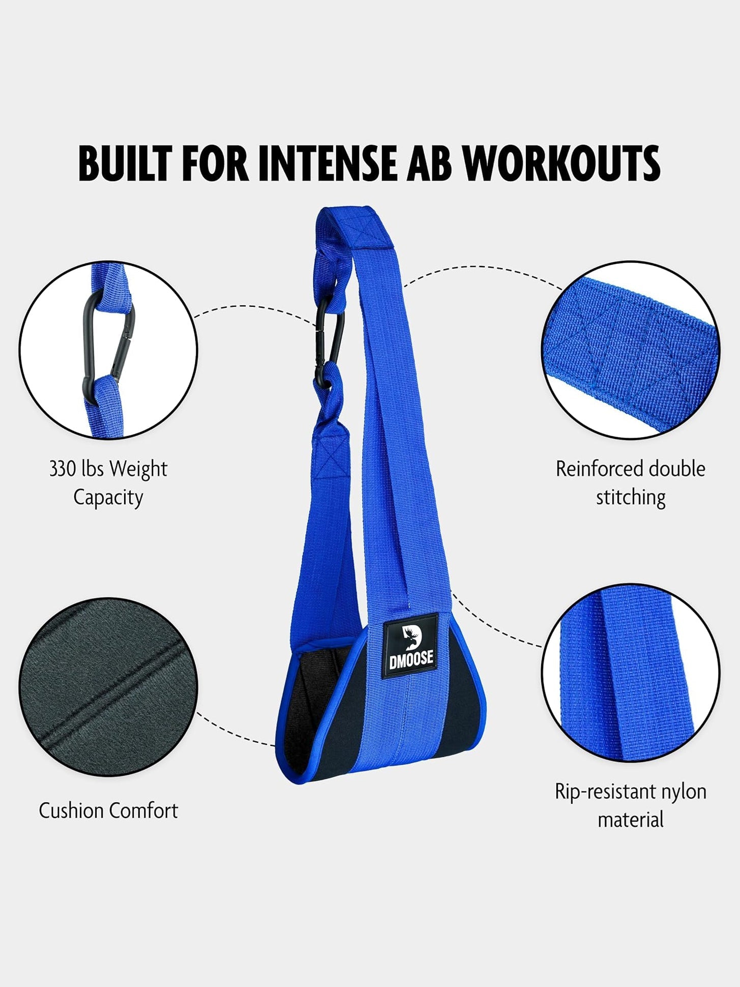 DMoose Fitness Ab Straps Workout Equipment for Men & Women-LV382