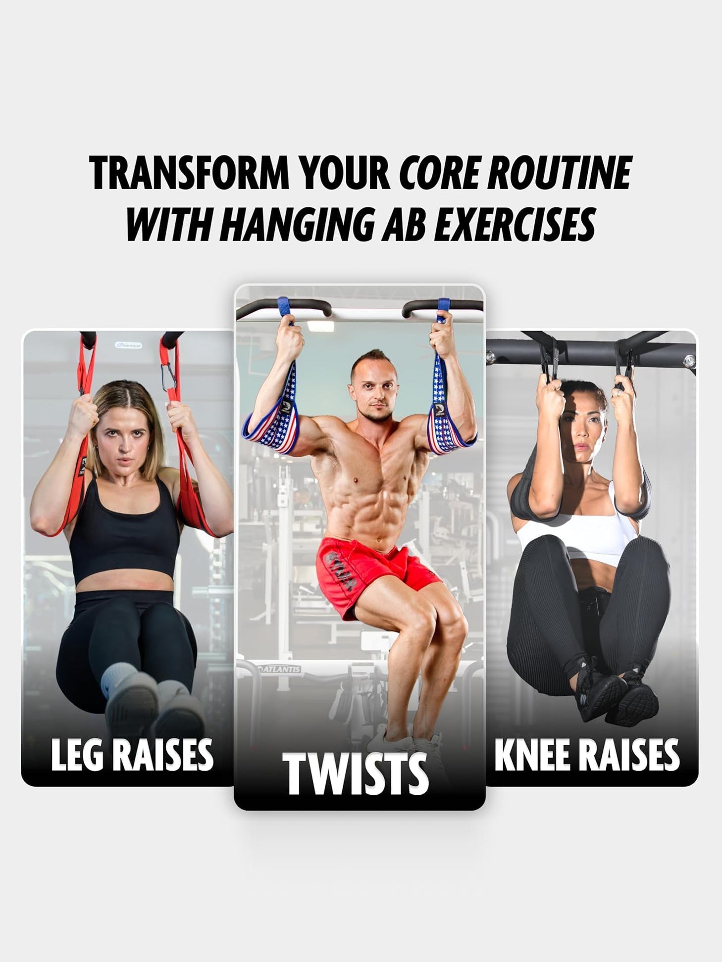 DMoose Fitness Ab Straps Workout Equipment for Men & Women-LV382