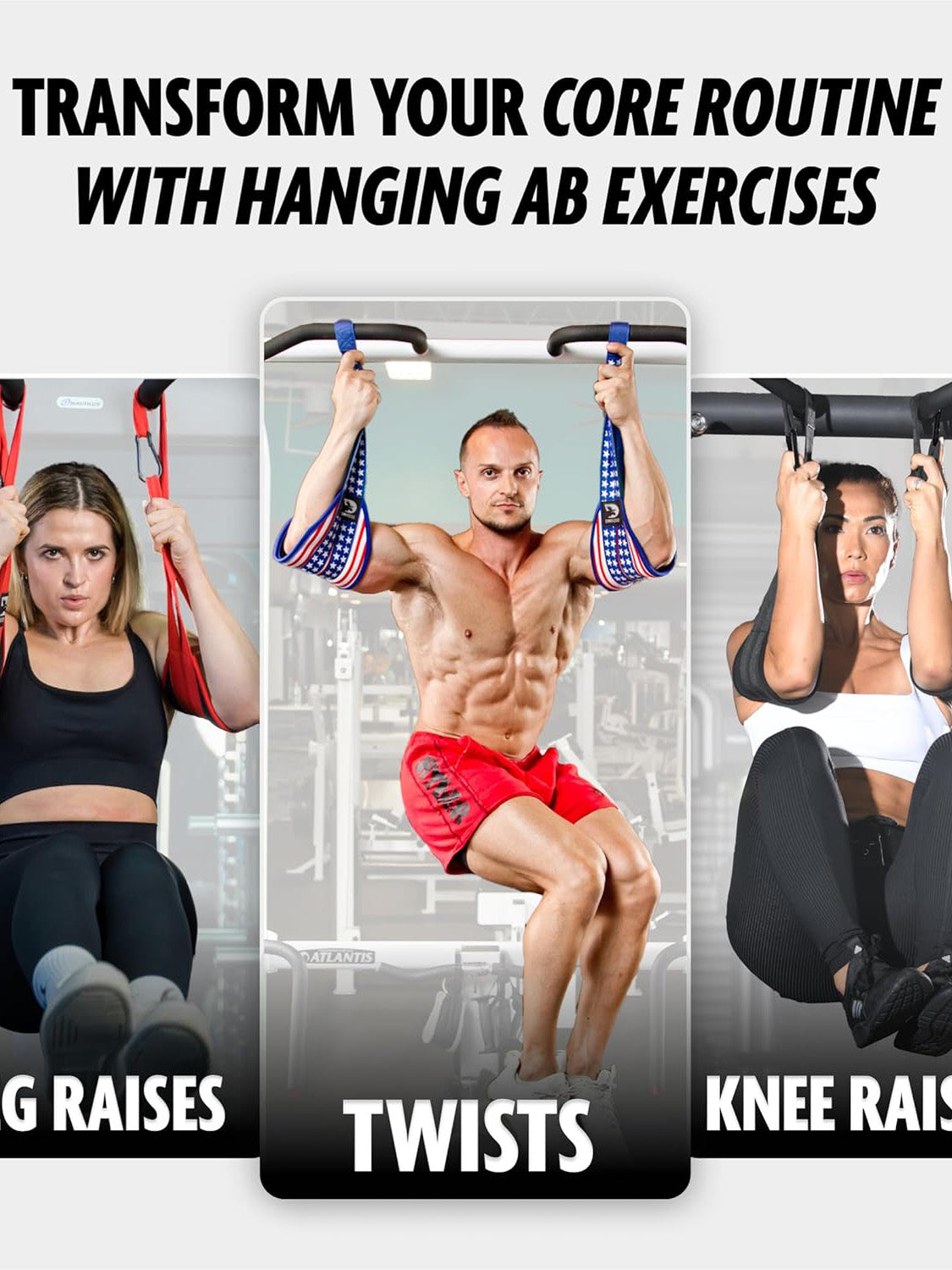 DMoose Fitness Ab Straps Workout Equipment for Men & Women-LV427