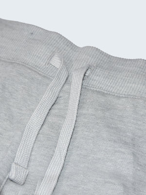 Nyc Polo Terry Fleece Short For Ladies-Grey Melange-SP713