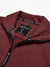 Louis Vicaci Zipper Fleece Mock Neck Jacket For Men-Maroon-SP1161/RT2285