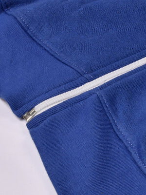 Louis Vicaci Fleece Zipper Tracksuit For Men-Royal Blue-RT1349