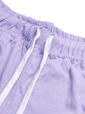 AD Single Jersey Tracksuit For Ladies-Light Purple with White & Grey-BE1496/BR13742